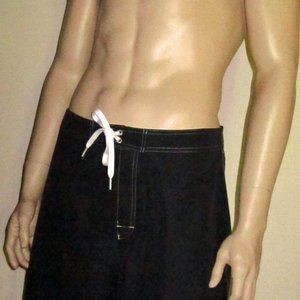 NWT Hanes Men's Swim Shorts Wet'n Dry Board Shorts Navy